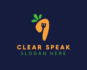 Fork Carrot Restaurant logo design