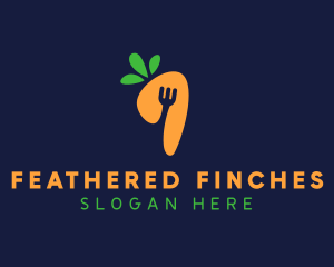 Fork Carrot Restaurant logo design