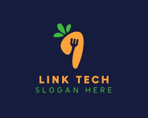 Fork Carrot Restaurant logo design