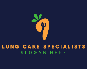 Fork Carrot Restaurant logo design