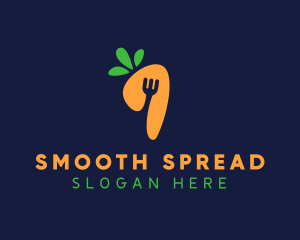 Fork Carrot Restaurant logo design