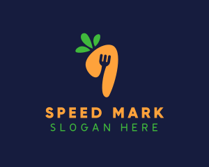 Fork Carrot Restaurant logo design