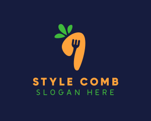 Fork Carrot Restaurant logo design