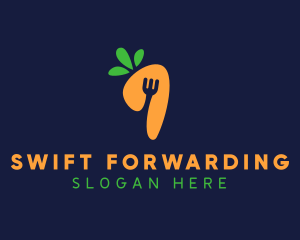 Fork Carrot Restaurant logo design