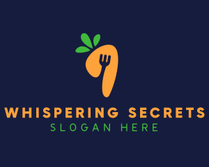 Fork Carrot Restaurant logo design