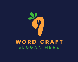 Fork Carrot Restaurant logo design