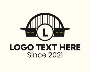 Infrastructure - Road Bridge Lettermark logo design