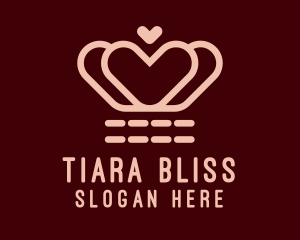 Heart Beauty Tiara  logo design