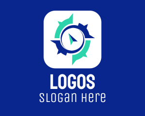 Mobile Application - Compass Navigation App logo design