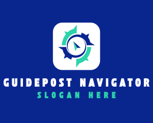 Compass Navigation App logo design