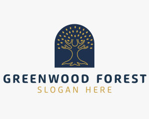 Tree Forestry Nature logo design