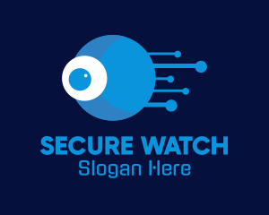 Monitoring - Blue Eye Tech Webcam logo design