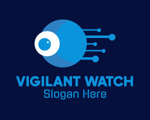 Monitoring - Blue Eye Tech Webcam logo design