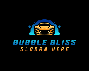 Bubble Car Cleaning logo design