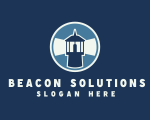 Beacon - Lighthouse Tower Beacon logo design