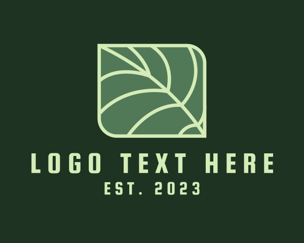 Botanical - Organic Herb Leaf logo design