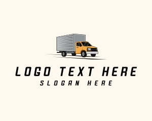 Transport - Cargo Truck Logistics logo design