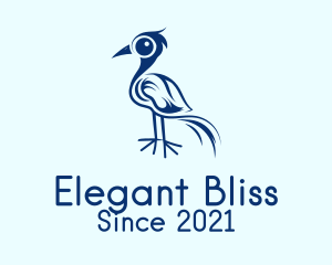 Birdwatch - Blue Wild Bird logo design