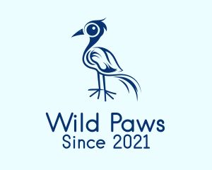 Blue Wild Bird  logo design