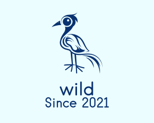 Blue Wild Bird  logo design