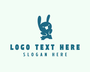 Orthodontist - Bunny Rabbit Dentistry logo design