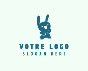 Rabbit - Bunny Rabbit Dentistry logo design