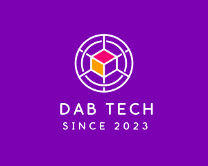 Digital Tech Cube  logo design