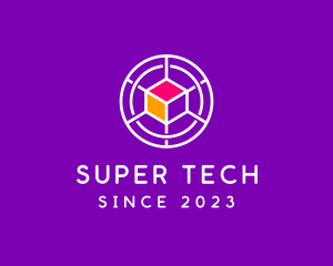 Digital Tech Cube  logo design