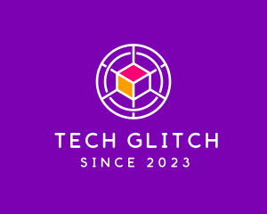 Digital Tech Cube  logo design