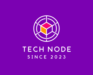 Digital Tech Cube  logo design