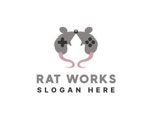 Rat - Mouse Gaming Cafe logo design