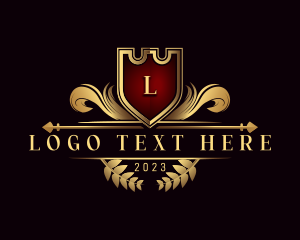 Leaf - Elegant Crest Ornament logo design