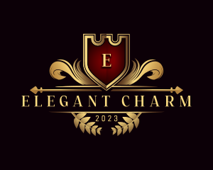 Elegant Crest Ornament logo design