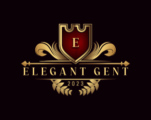 Elegant Crest Ornament logo design