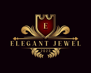 Elegant Crest Ornament logo design