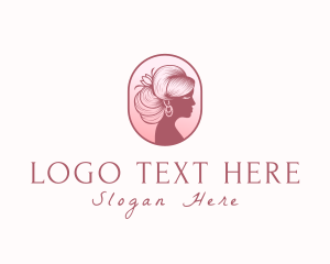 Silhouette - Woman Hair Accessories logo design