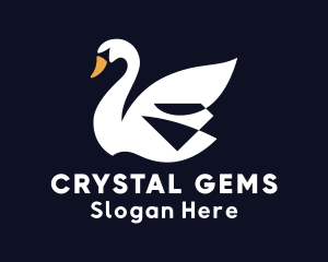 Swan Diamond Jewelry logo design