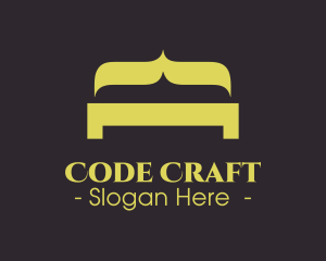 Coder Bracket Bed logo design