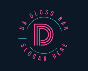 Neon Night Club Bar logo design