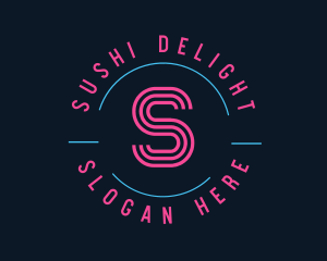 Neon Night Club Bar logo design