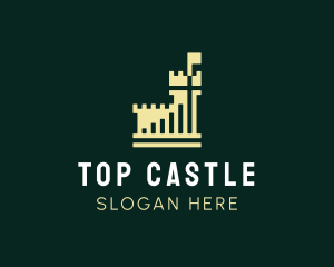 Castle Bar Graph logo design