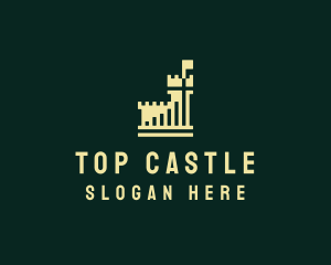 Castle Bar Graph logo design