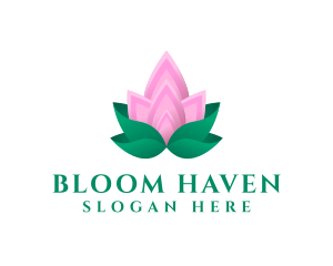 Floriculture - Lotus Petals Garden logo design