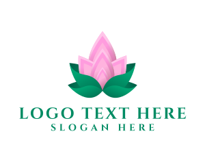 Nature Conservation - Lotus Petals Garden logo design