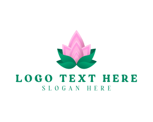 Plant - Lotus Petals Garden logo design