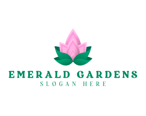 Lotus Petals Garden  logo design