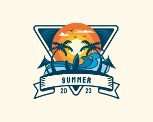 Summer Holiday Resort logo design