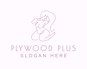 Purple Sexy Plus Size  logo design