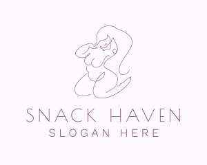 Purple Sexy Plus Size  logo design