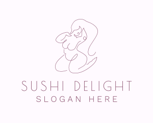 Purple Sexy Plus Size  logo design